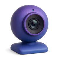 Purple webcam icon