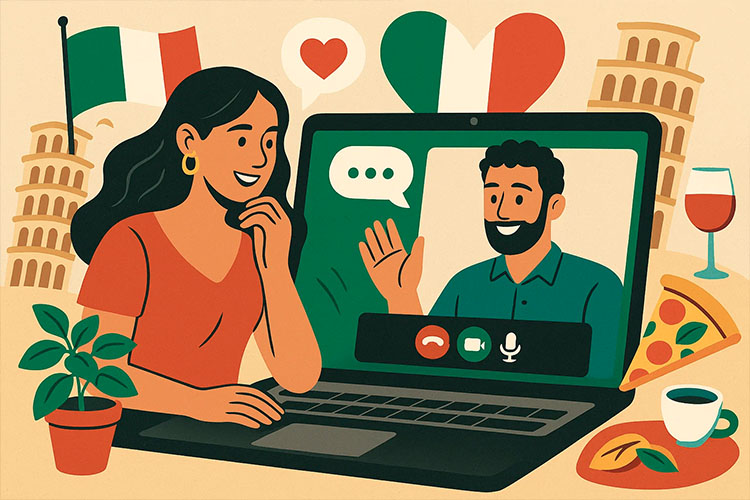 İtalyanlarla görüntülü sohbet