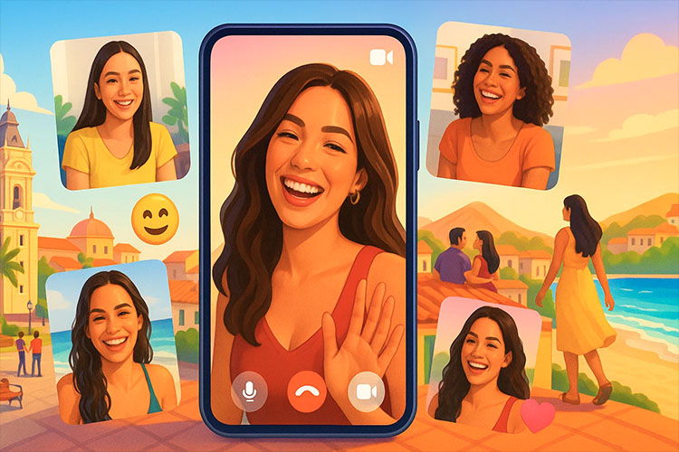 Latin women in online dating App