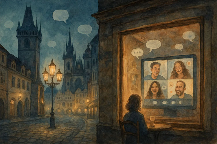 Chat room in Czech Republic