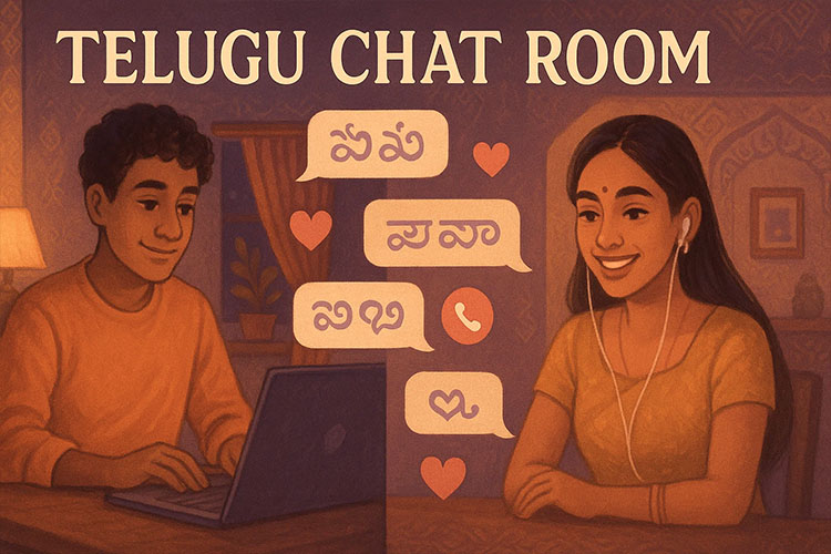 Chat Telugu tra una giovane coppia