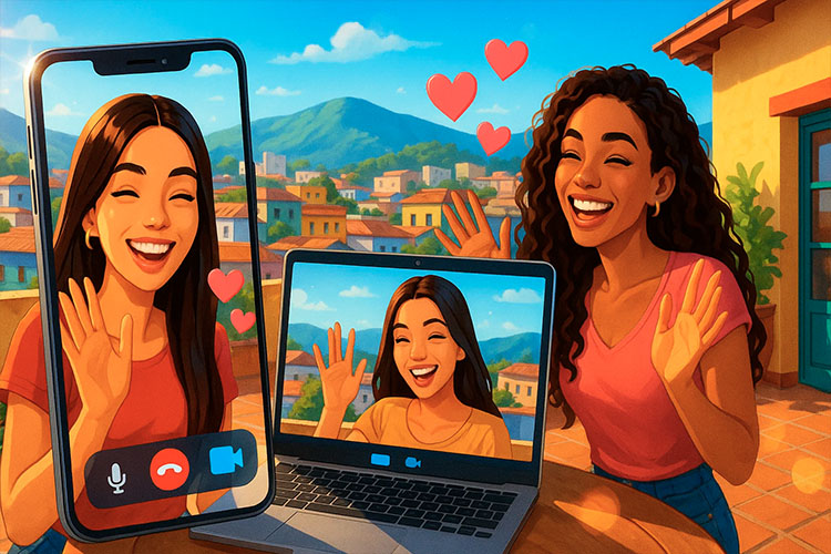 Donne venezuelane in videochat